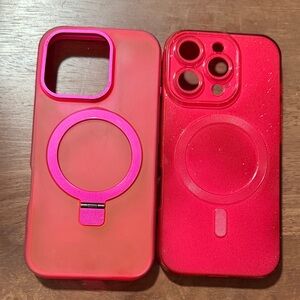 PINK Phone Case with Ring Holder MAG SAFE